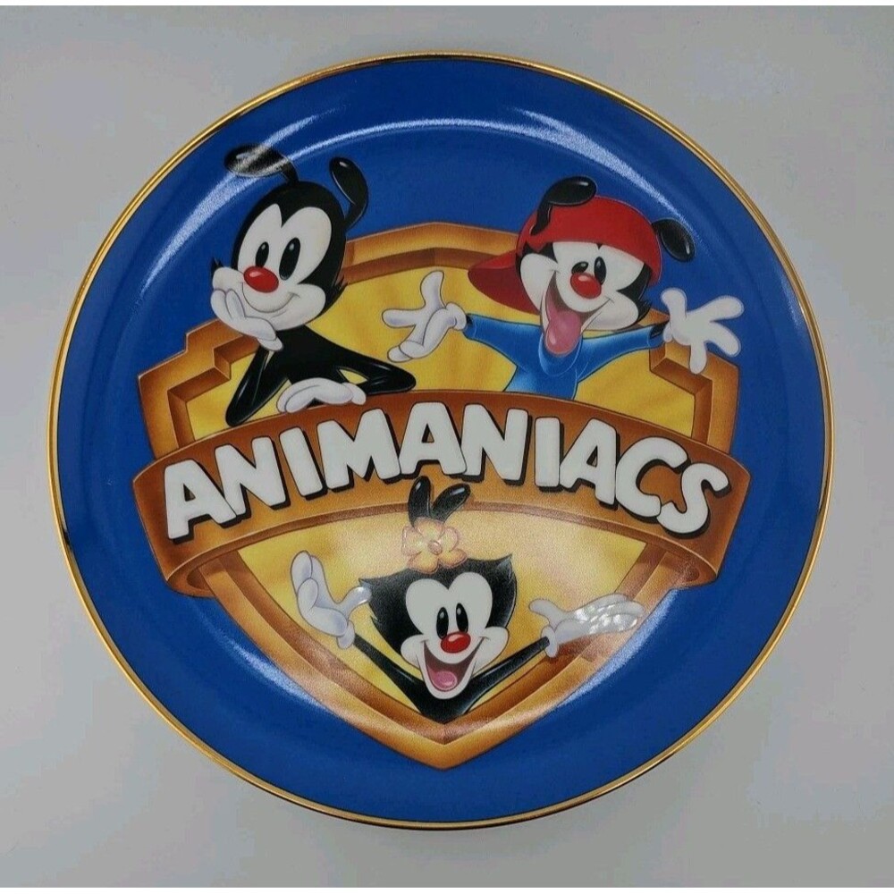 1994 ANIMANIACS Wakko Yakko Dot Warner Bros. Limited Edition Plate 004/2500